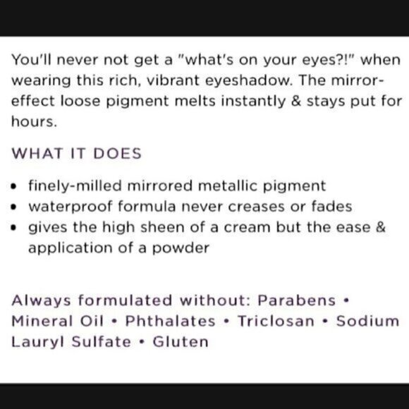 Tarte Chrome Paint Shadow Pot Steel the Show - Picture 7 of 12